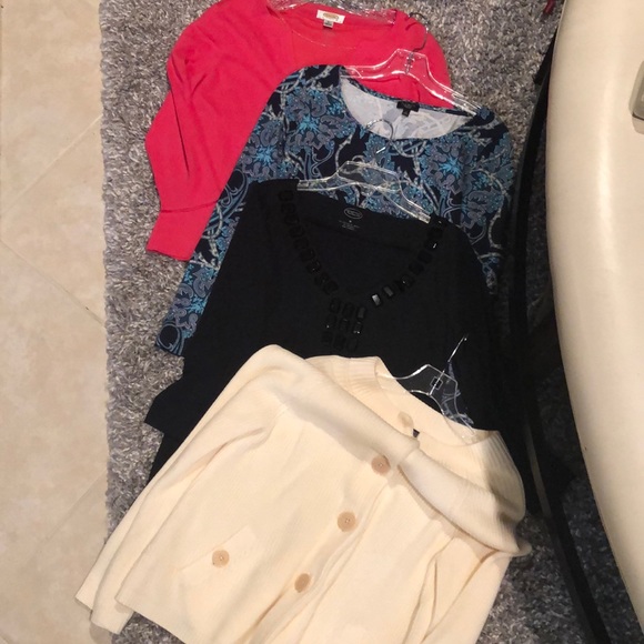 Bundle of 3 TALBOTS Shirts n knit sweater-PRICE IS FIRM - Picture 6 of 13